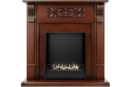 Биокамин в портале Firezo Venice Махагон коричневый антик